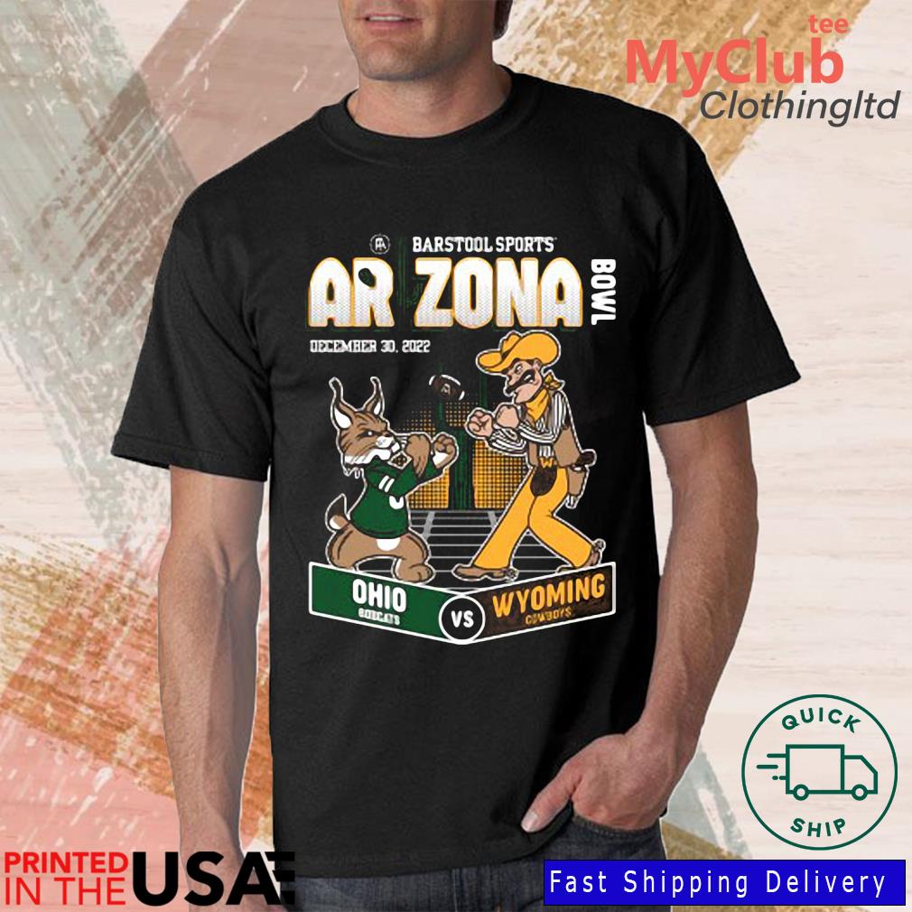 2022 Arizona Bowl Ohio Bobcats Vs Wyoming Cowboys Mascot Shirt