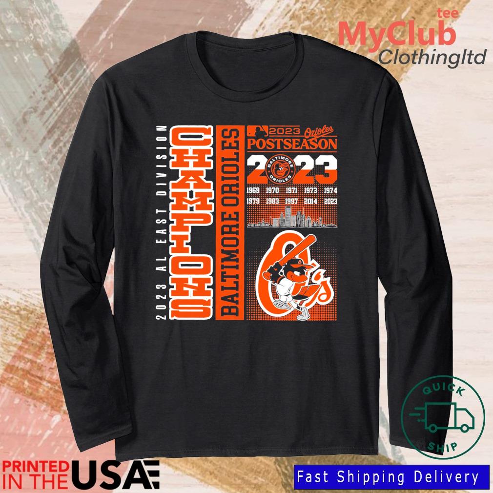 Baltimore Orioles 1969-2023 Al East Division Champions shirt