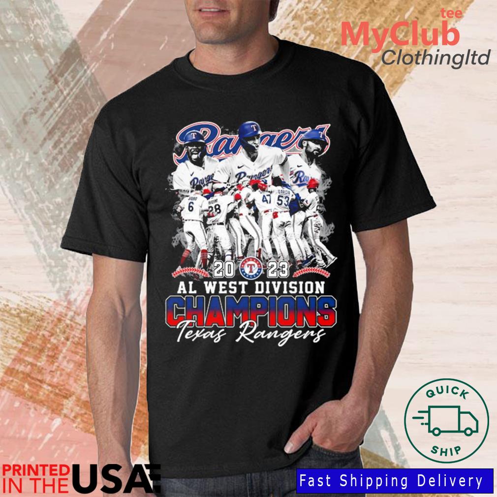 Texas Rangers Al West Division Champions 2023 Players Shirt