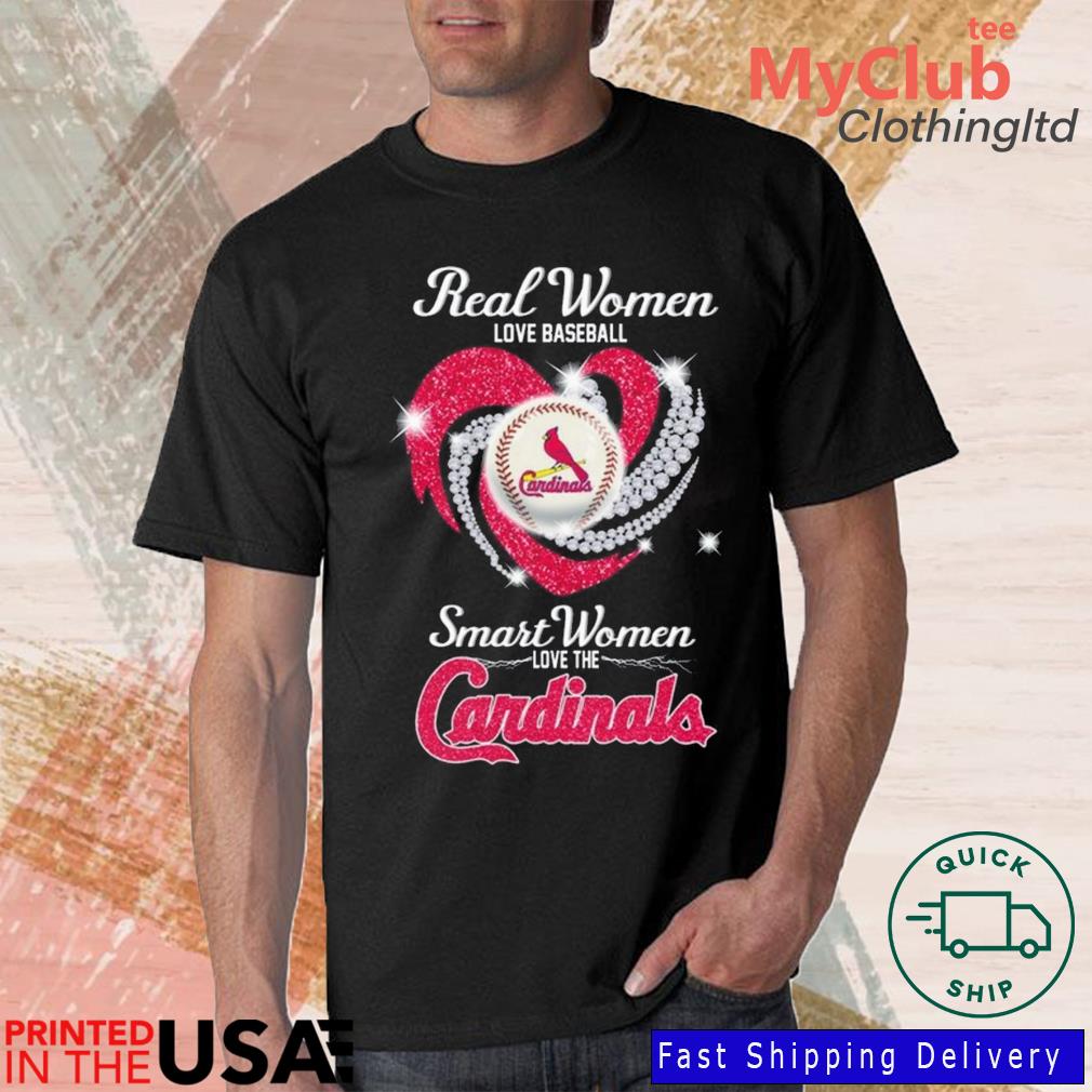 Official real Women Baseball Smart Women Love The St Louis Cardinals T-Shirt,  hoodie, sweater, long sleeve and tank top