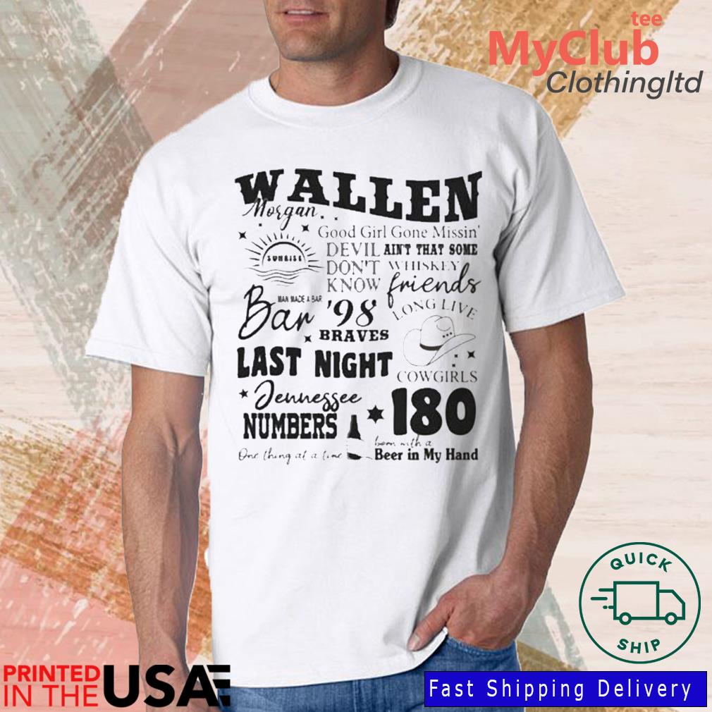 98 Braves Morgan Wallen Tour 2023 Shirt