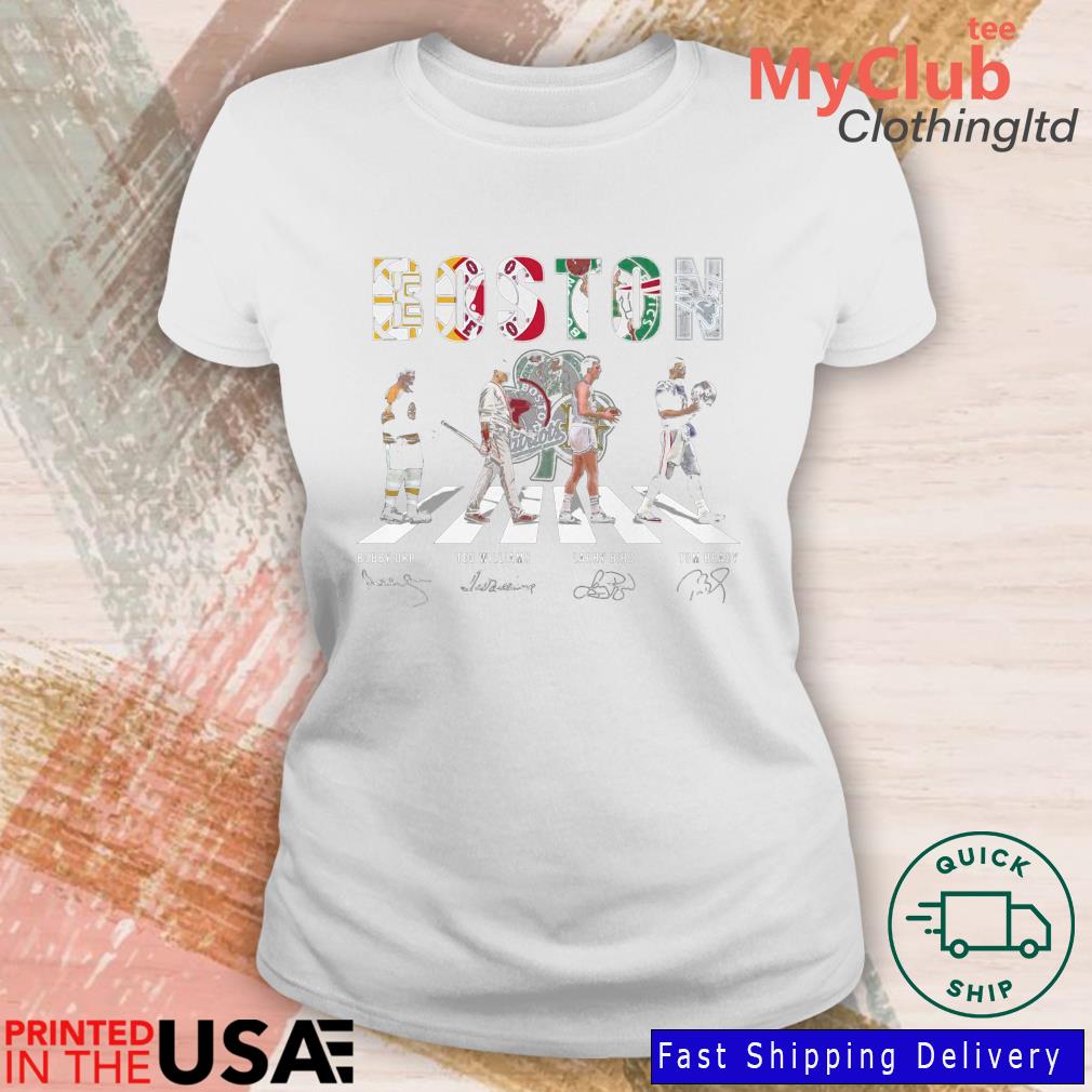 Boston Sports Teams Abbey Road Signatures 2022 Shirt