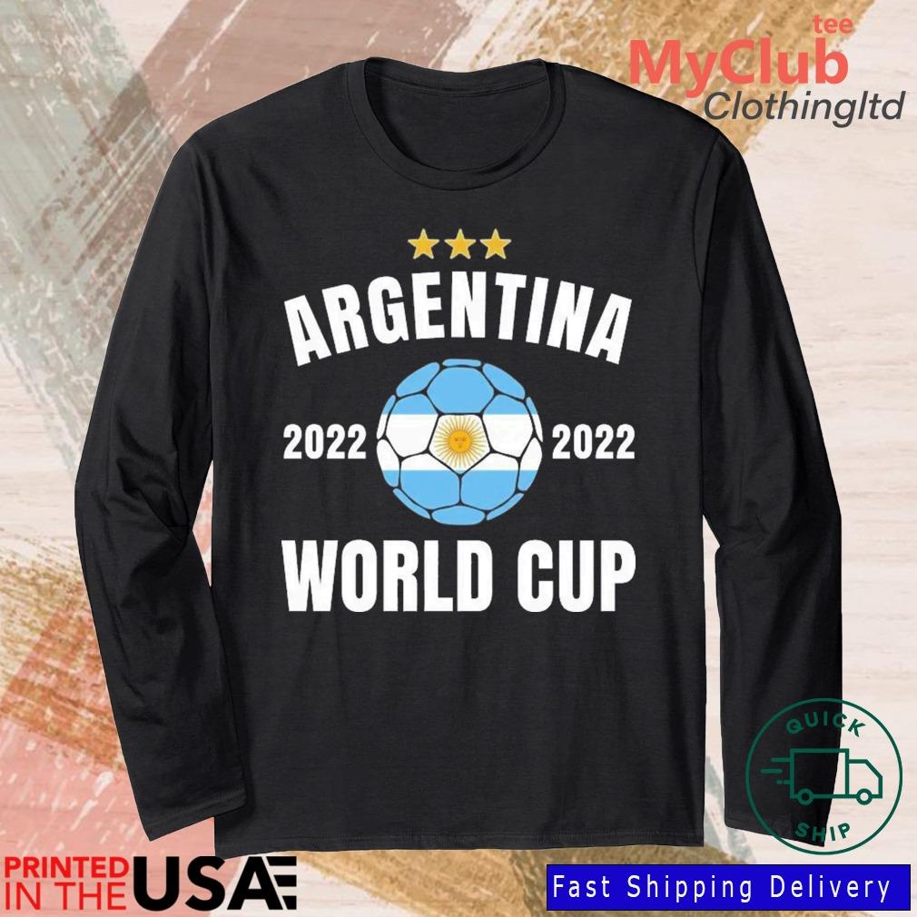 Argentina National Football Team We Are The Champions World Cup 2022 T-Shirt 244921663_303212557877375_8748051328871802726_n