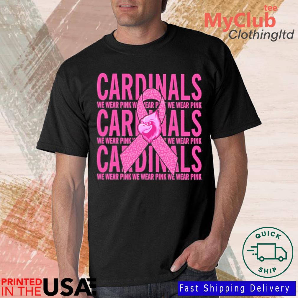 Official Arizona Cardinals 2023 In October We Wear Pink Shirt