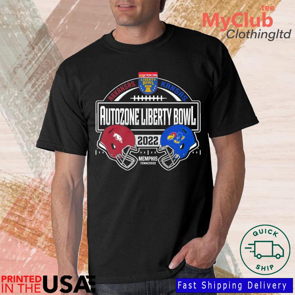Arkansas Razorbacks Vs Kansas Jayhawks Autozone Liberty Bowl 2022 shirt