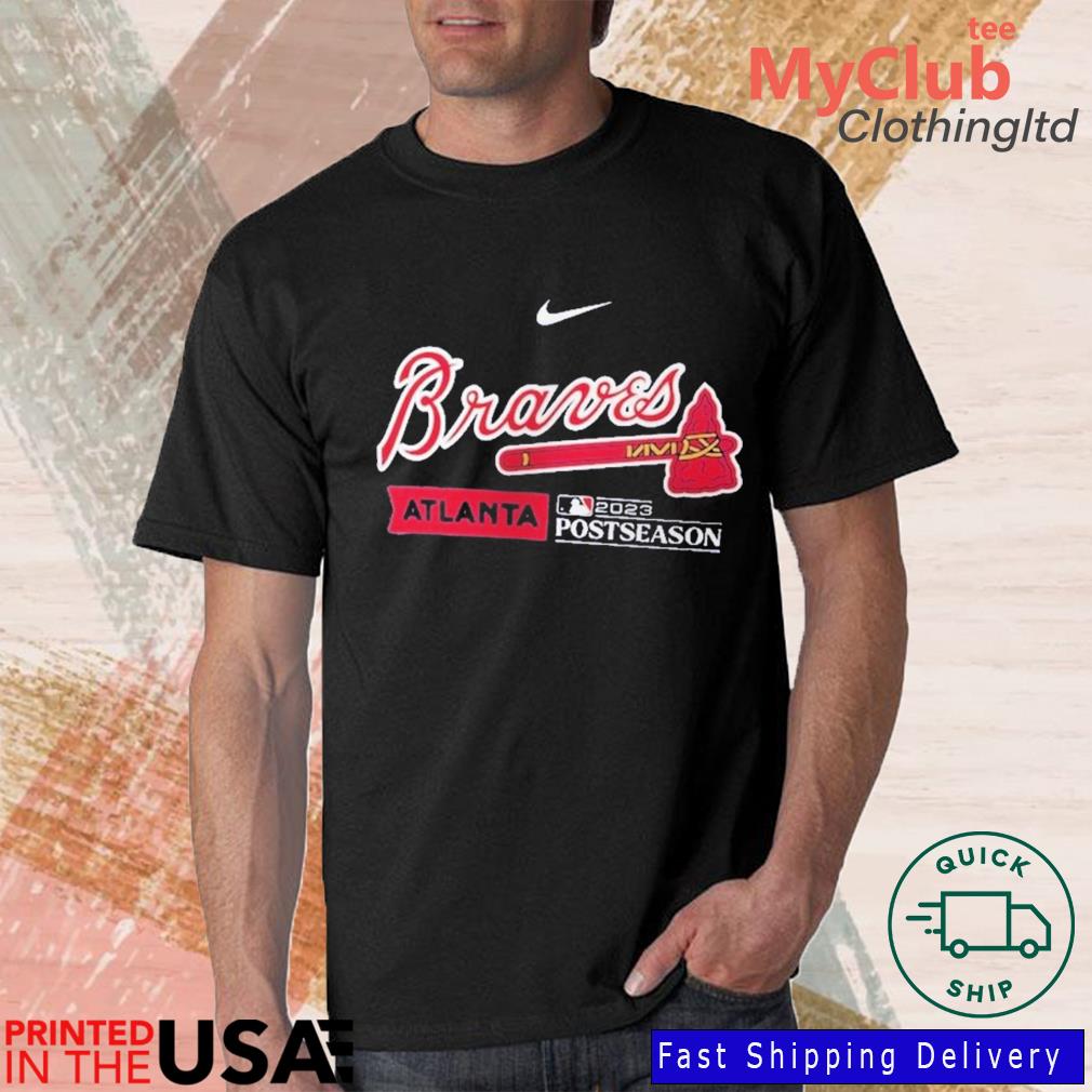 Atlanta Braves Nike 2023 Postseason Authentic Collection Dugout T