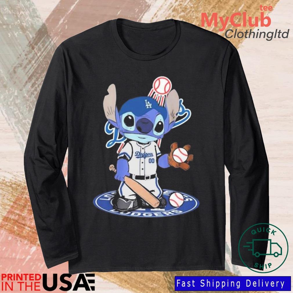 Shop Gray Dodgers Lilo & Stitch Baseball Jersey Online