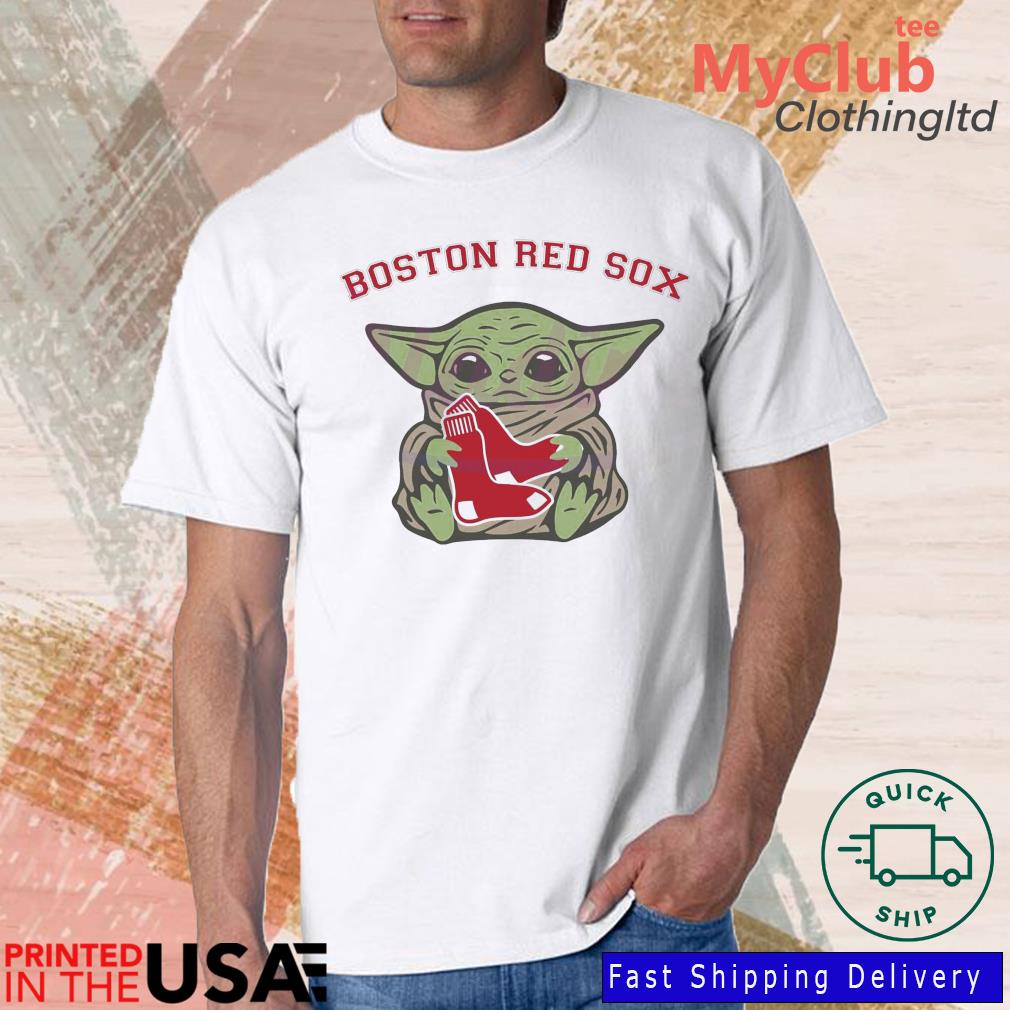 Original Baby Yoda hug logo boston red sox sport 2023 shirt