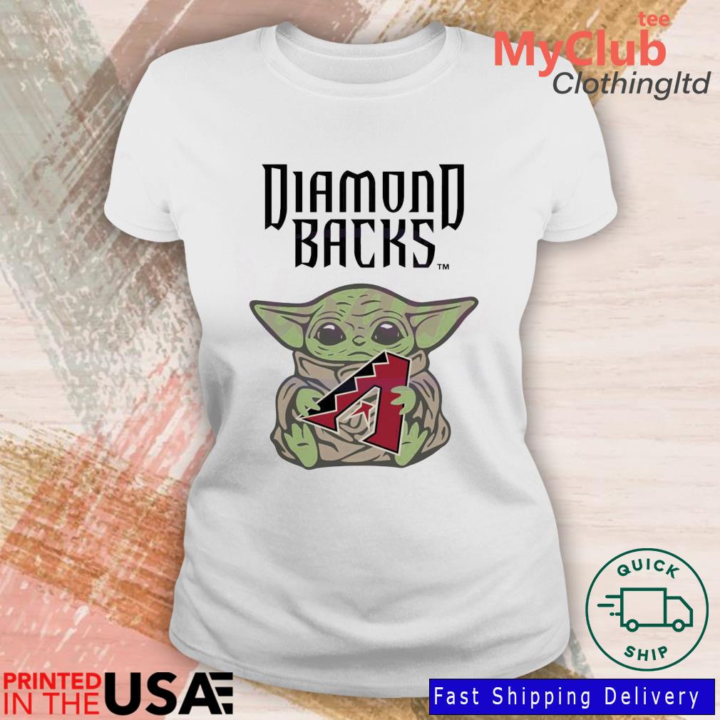 Baby Yoda Hug Logo Diamondbacks Sport 2023 Shirt - Peanutstee