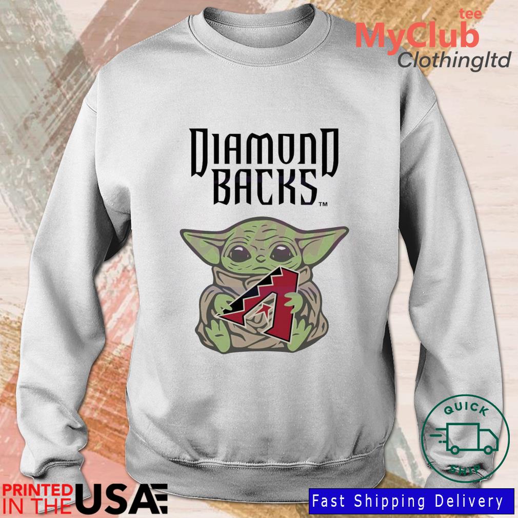 Baby Yoda Hug Logo Diamondbacks Sport 2023 Shirt - Peanutstee