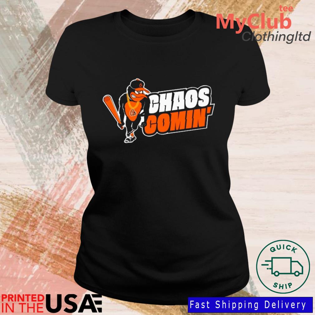 Baltimore Orioles Chaos Coming Mug, hoodie, sweater, long sleeve