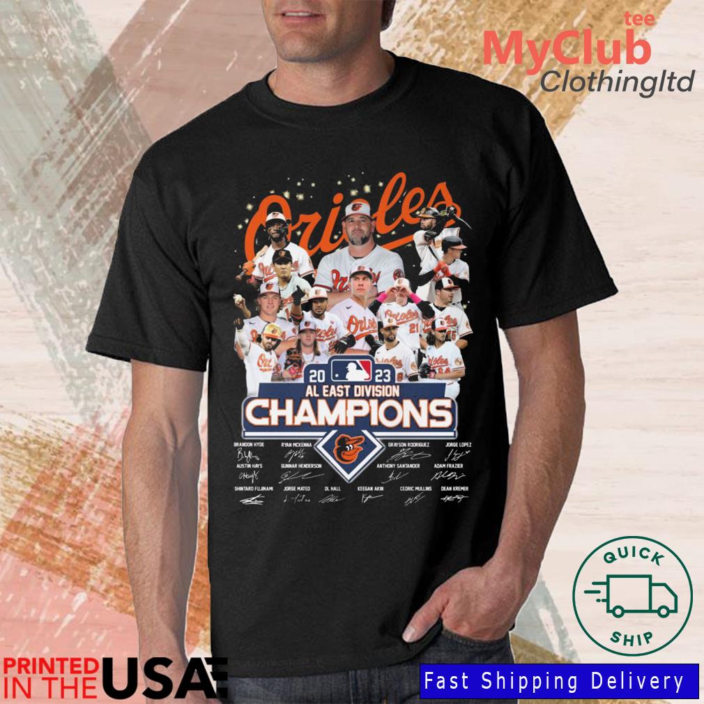 Team Baltimore Orioles Champions Al East Division 2023 Signatures