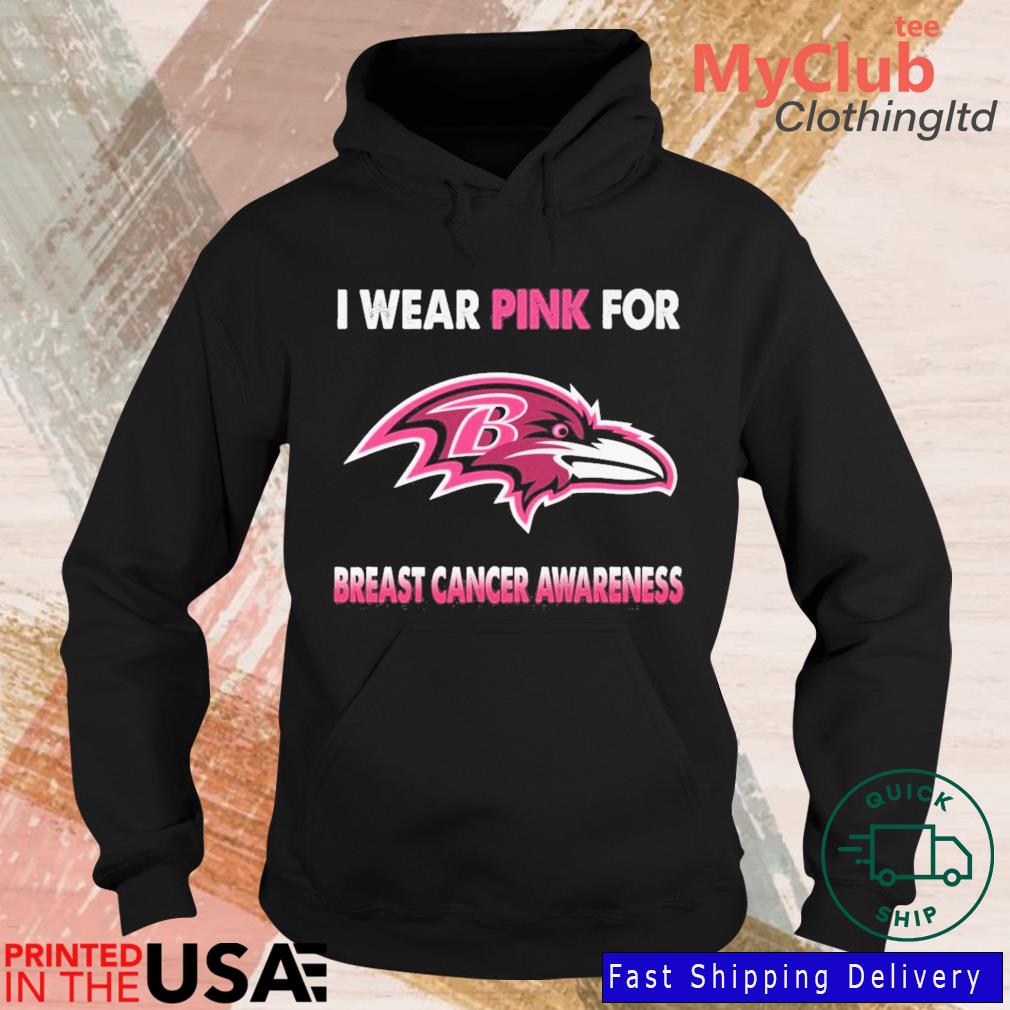 Original Baltimore Ravens I wear pink for Breast Cancer Awareness 2023 shirt,  hoodie, longsleeve, sweatshirt, v-neck tee