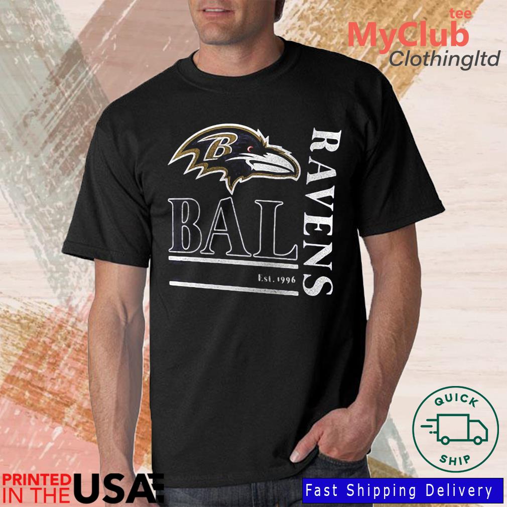 Baltimore Ravens Wordmark Logo Tri-Blend Shirt