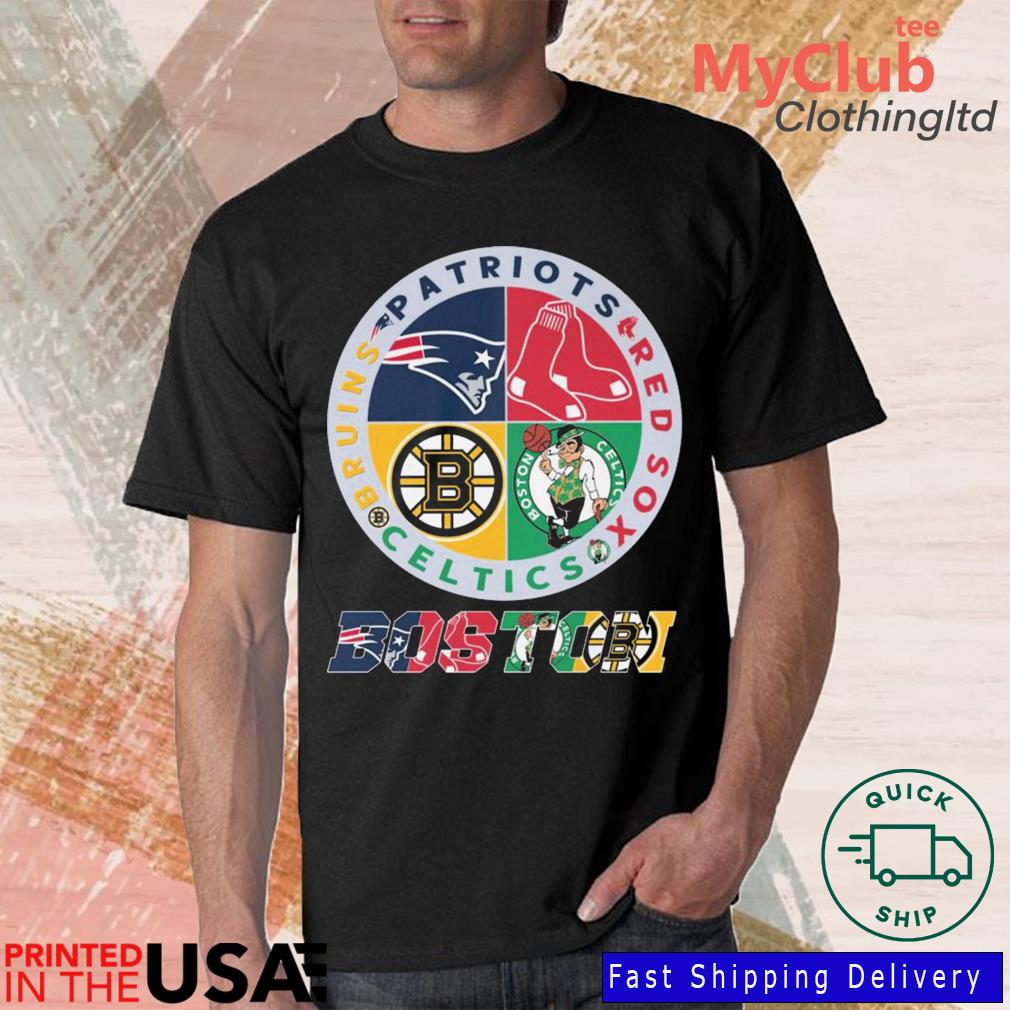 New England Patriots and Boston Red Sox and Boston Celtics and Boston  Bruins Massachusetts shirt, hoodie, sweater, long sleeve and tank top