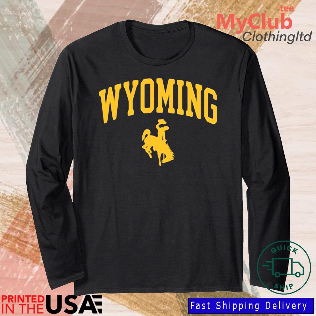 Brown and Gold Outlet Wyoming Cowboys Traditional Shirt 244921663_303212557877375_8748051328871802726_n