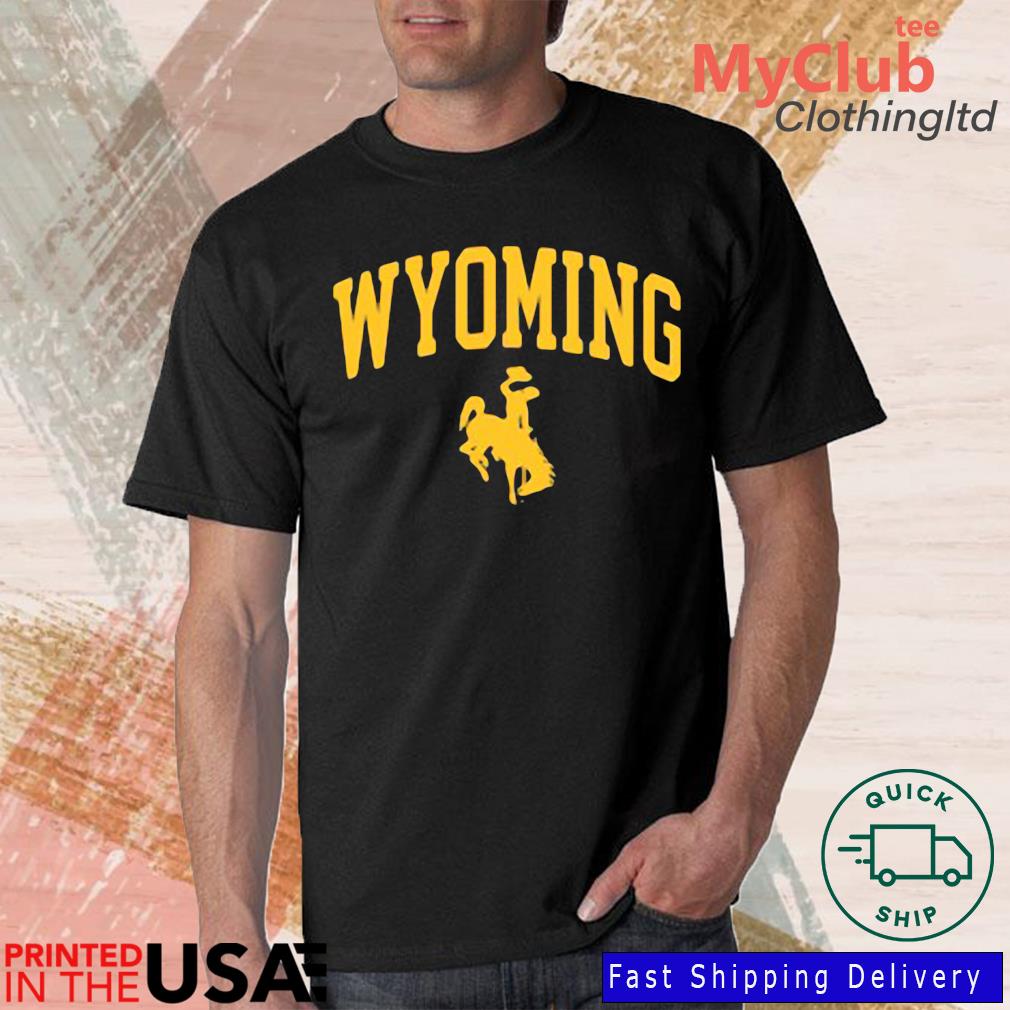 Brown and Gold Outlet Wyoming Cowboys Traditional Shirt