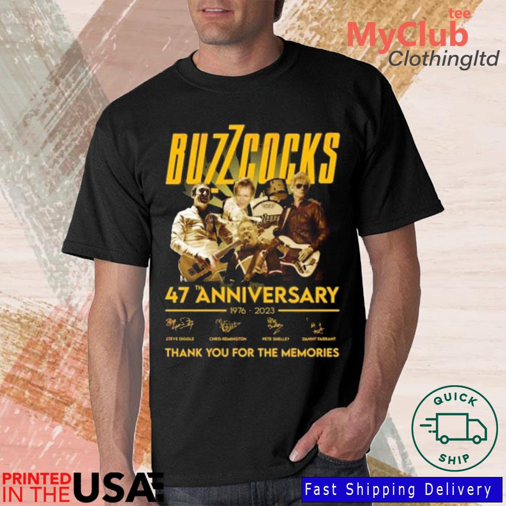 Buzzcocks Albums 47th 1976-2023 Anniversary Thank You For The Memories Signatures shirt