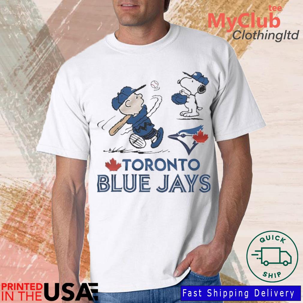 Charlie Brown And Snoopy Watching City Toronto Blue Jays Shirt - T