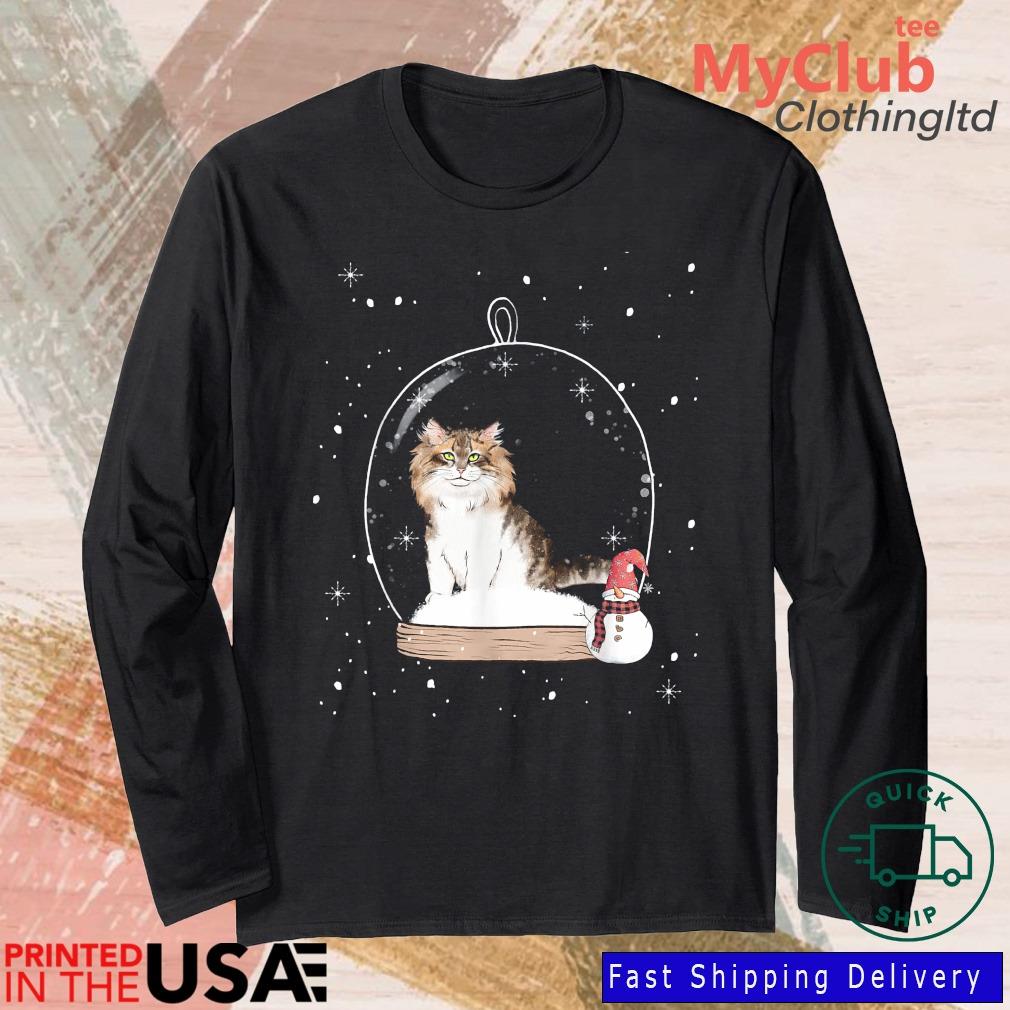 Christmas Siberian Cat Snow Globe Pajama Sweater 244921663_303212557877375_8748051328871802726_n