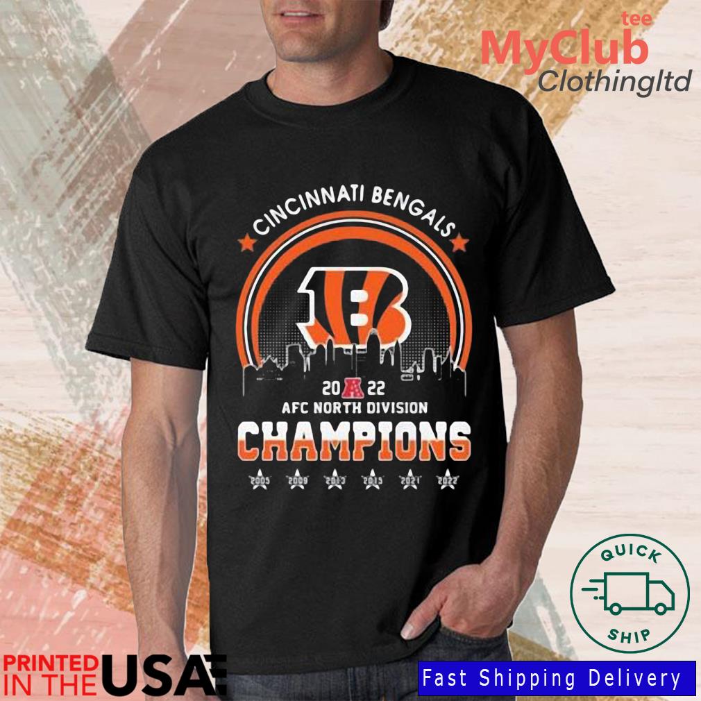 Cincinnati Bengals AFC North Division Champions 2005-2021 Shirt, hoodie,  sweater, long sleeve and tank top