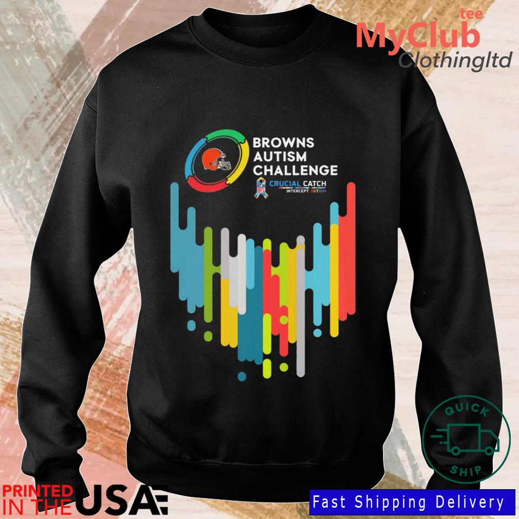 Cleveland Browns Autism Challenge Crucial Catch Intercept Autism shirt,  hoodie, sweater, long sleeve and tank top