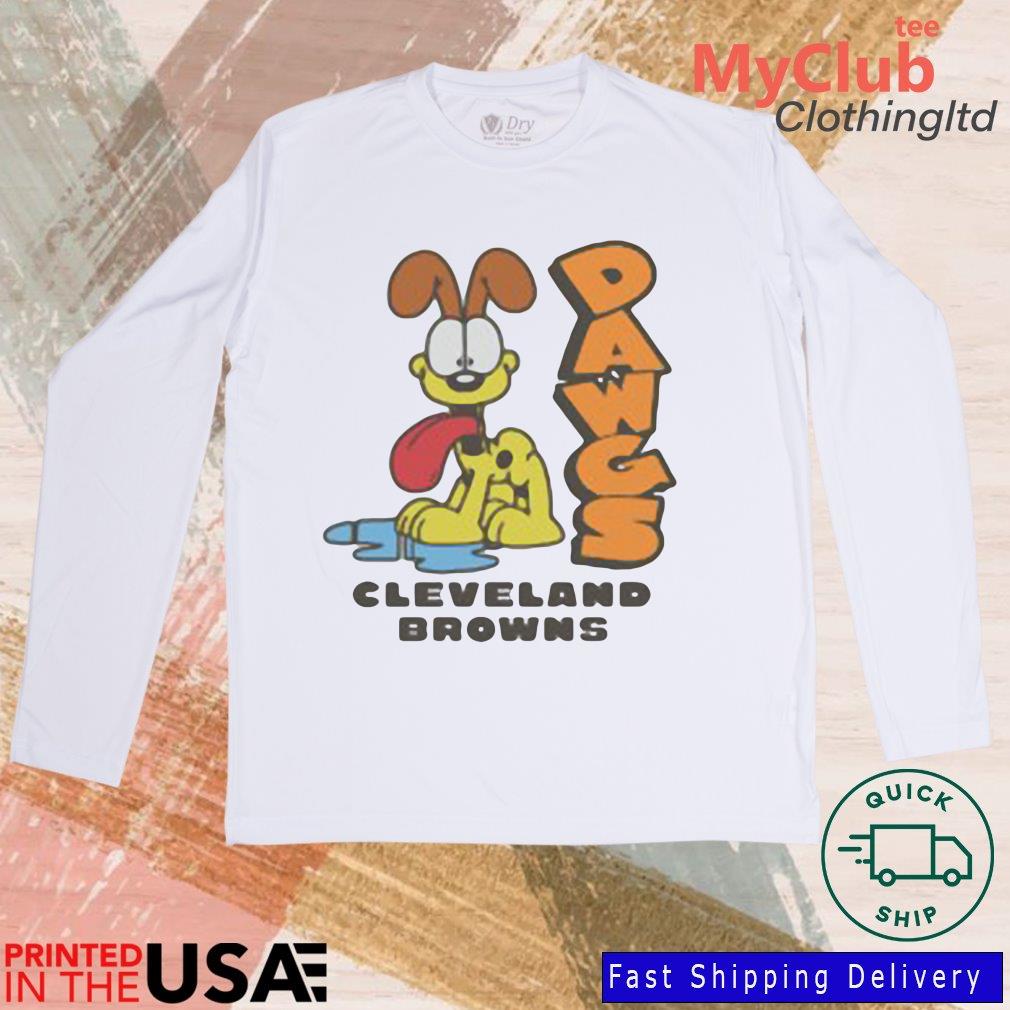 Cleveland Browns X Garfield Odie Gray Unisex By Homage Shirt 244646687_194594102790085_1199470048251885811_n
