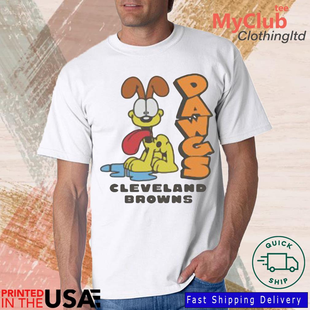Cleveland Browns X Garfield Odie Gray Unisex By Homage Shirt
