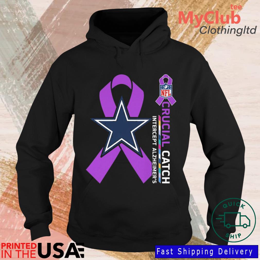 Dallas Cowboys Crucial Catch Intercept Alzheimer's shirt, hoodie