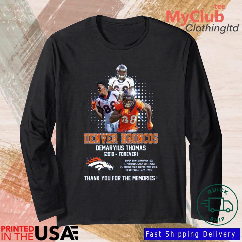 Demaryius Thomas Denver Broncos Thank You For The Memories Shirt -  High-Quality Printed Brand