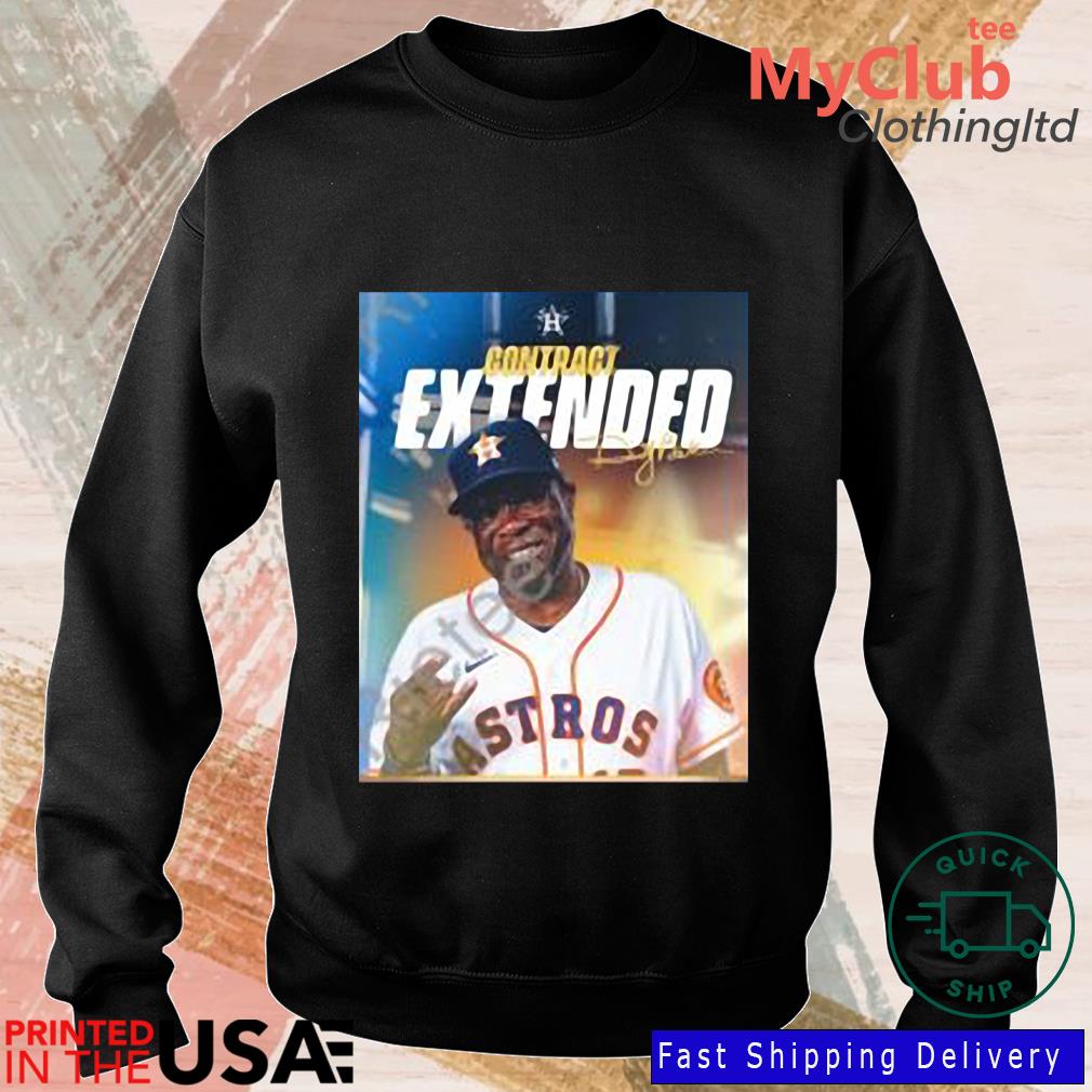 Dusty baker contract extended signature T-shirt - Kaiteez