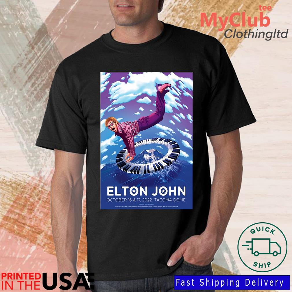 Elton John October 16 17 2022 Tacoa Dome shirt