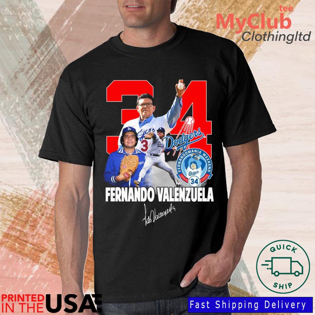 Fernando Valenzuela 34 Dodgers Fernando Mania Weekend Signature T