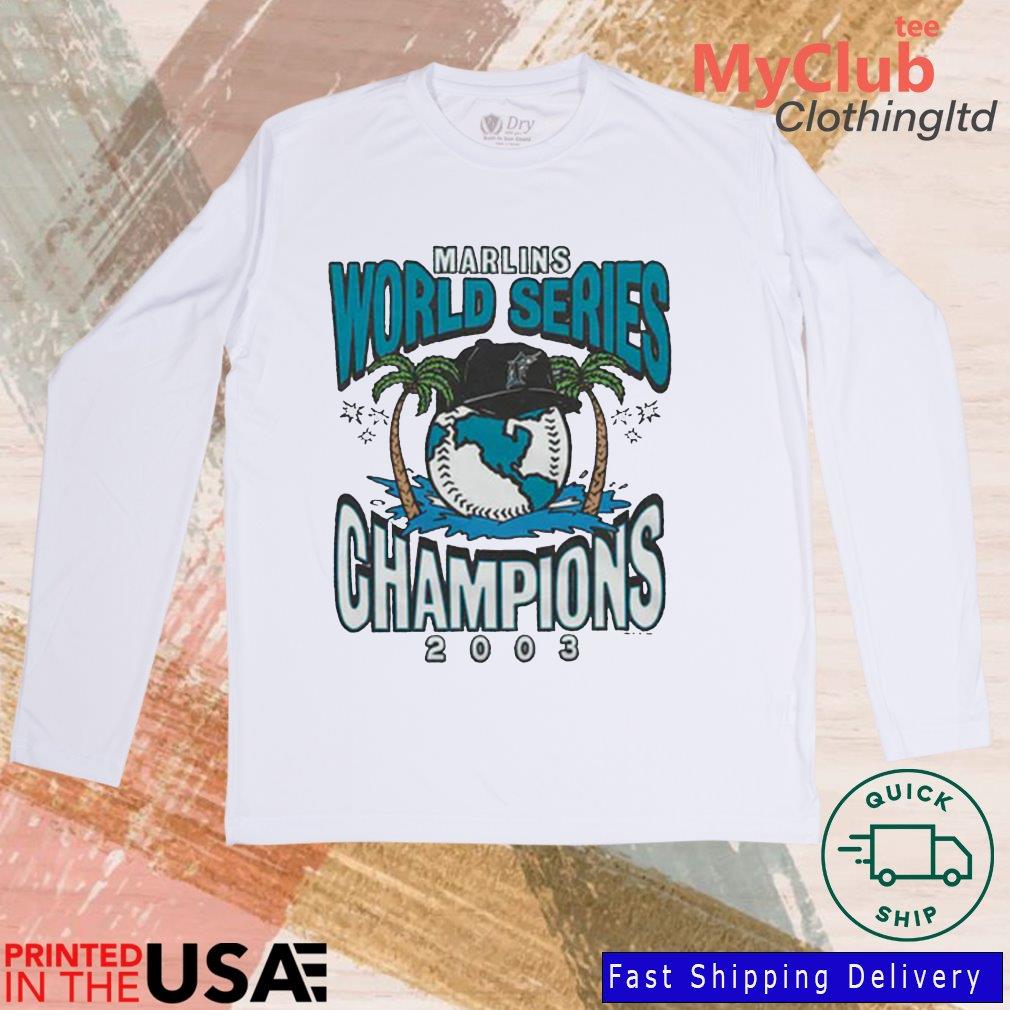 Official 1997 world series champions Florida marlins tee, hoodie