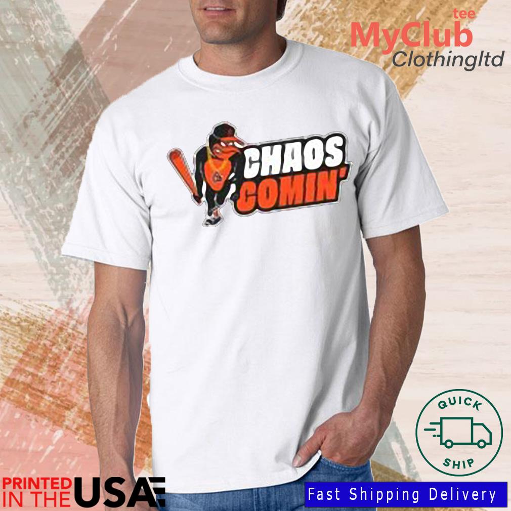 Funny baltimore Orioles Chaos Comin' Shirt, hoodie, sweater, long