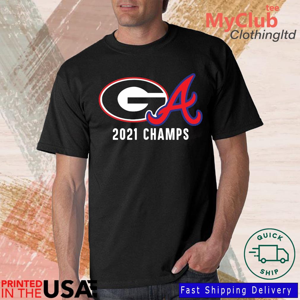 GA Champs Braves/UGA Short Sleeve T-Shirt