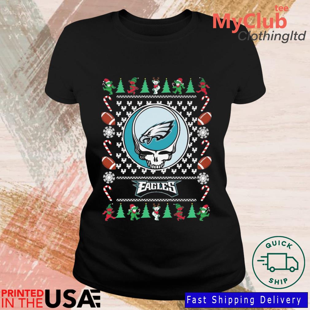 Grateful Dead Philadelphia Eagles Ugly Christmas 2022 Shirt