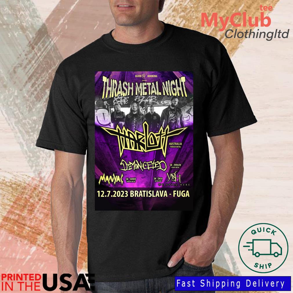 Harlott Thrash Metal Night Miserere 2023 Austraila hoodie, sweater, long sleeve and top