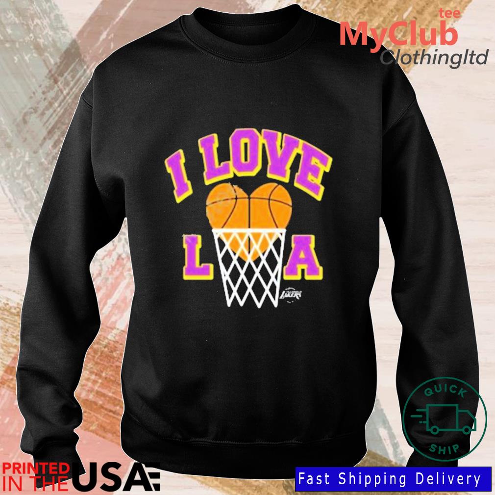 Homage Los Angeles Lakers Hometown I Love La Tee Shirt - Dzwtee