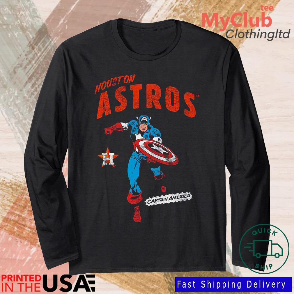 Houston Astros Youth Team Captain America Marvel T-Shirt, hoodie, sweater,  long sleeve and tank top