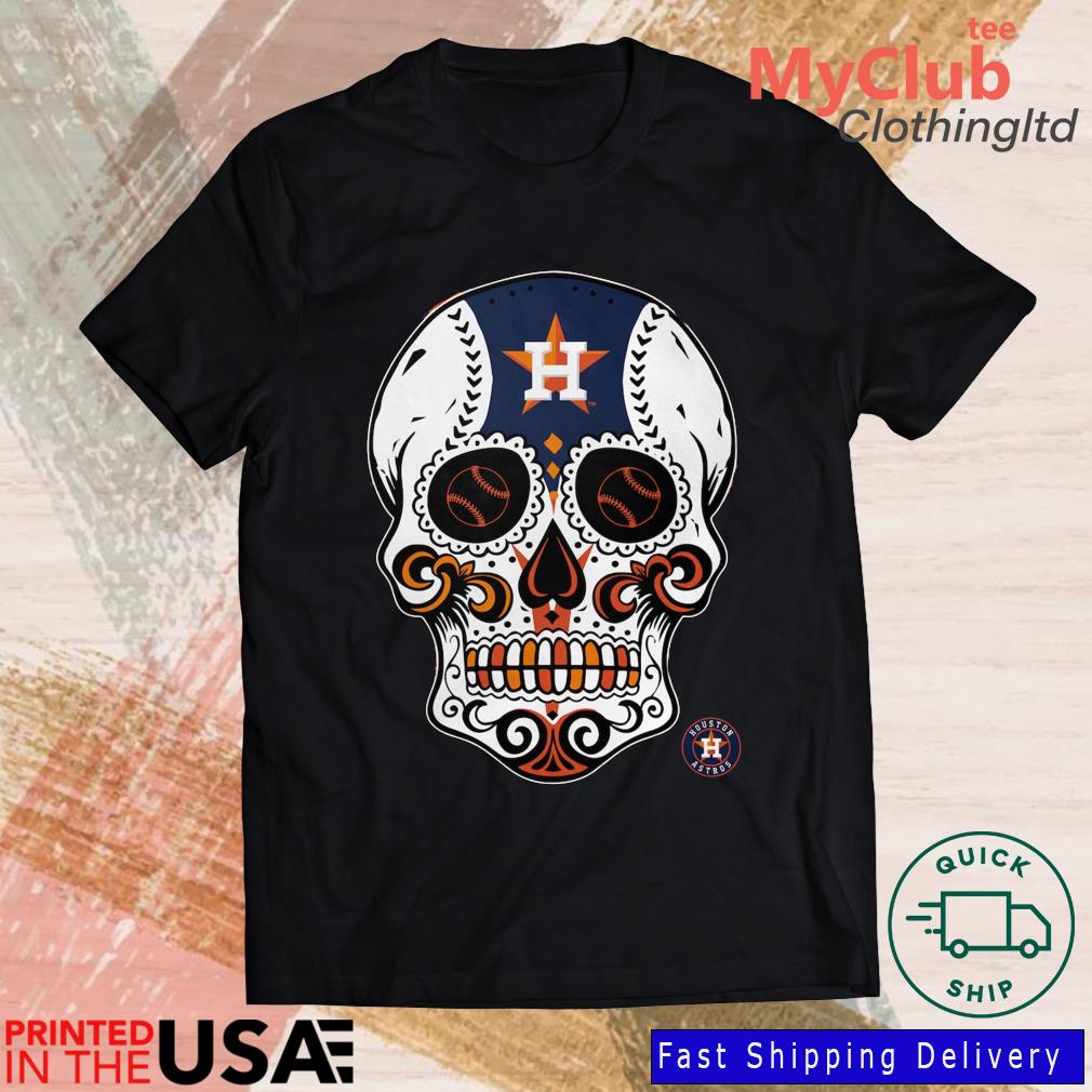 Astros Baseball Team Sugar Skull Shirt, hoodie, sweater, long