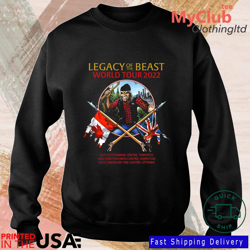 Iron Maiden Canada Event Legacy Of The Beast World Tour 2022 Shirt, sweater, long sleeve and top