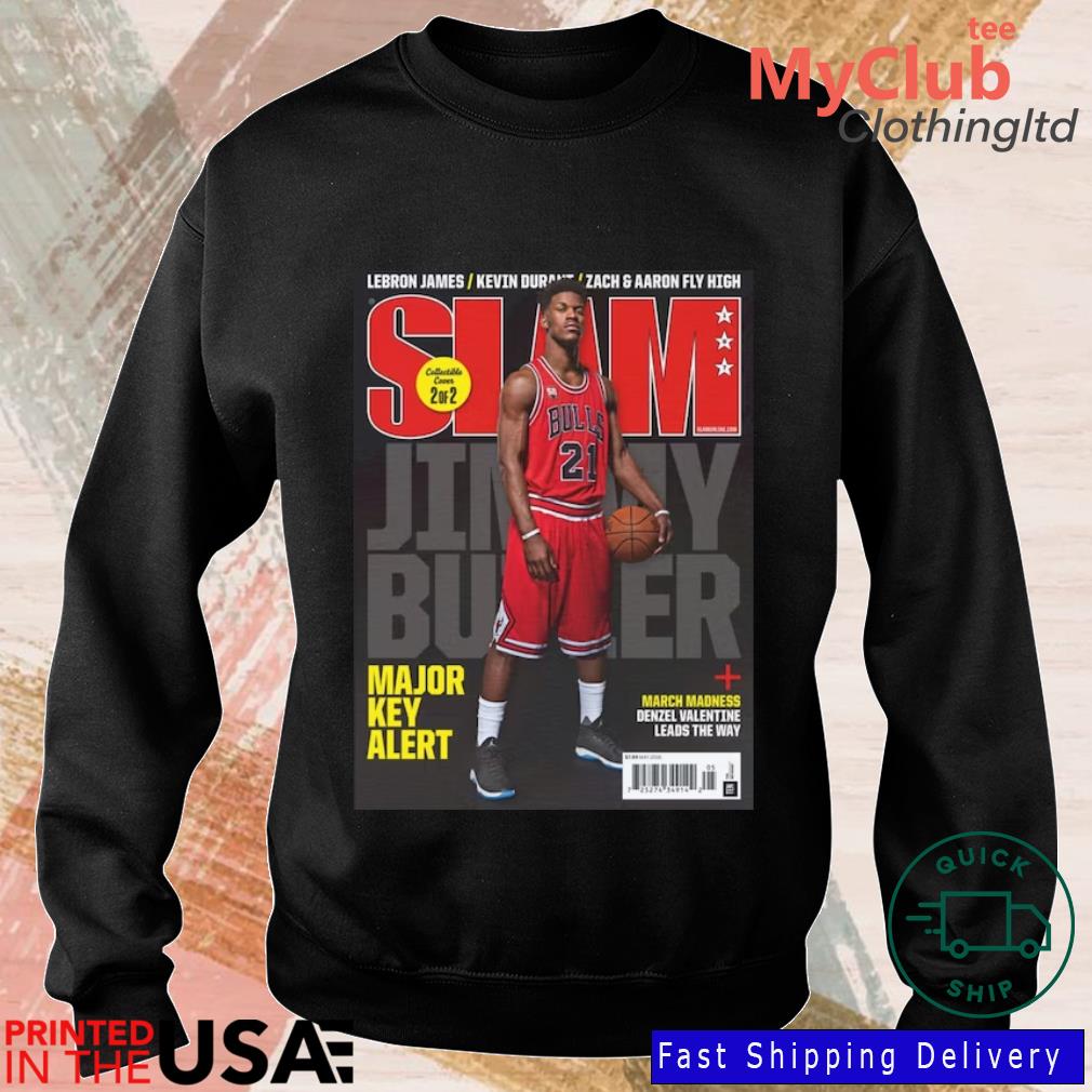 Jimmy Butler Playoff Jimmy Miami Heat Slam Cover T-Shirt - Ink In Action