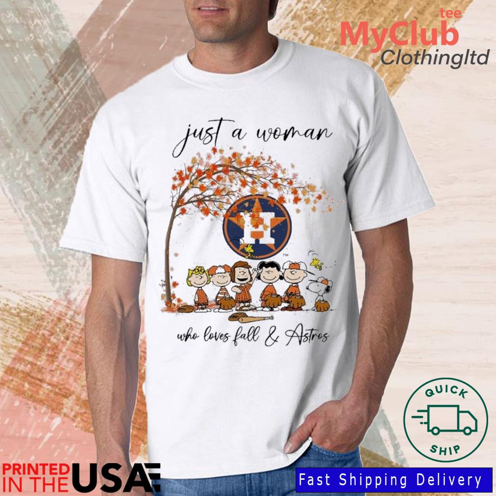 Official just A Girl Who Love Fall And Houston Astros Snoopy Tshirt,  hoodie, sweater, long sleeve and tank top