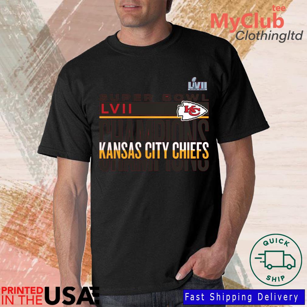 Youth Black Kansas City Chiefs Super Bowl LVII Roster T-Shirt