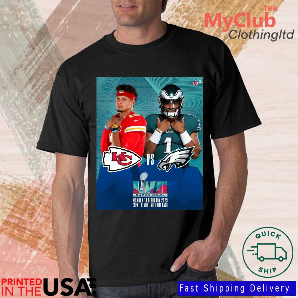 Super Bowl 2023 Philadelphia Eagles VS Kansas City Cheifs T Shirt