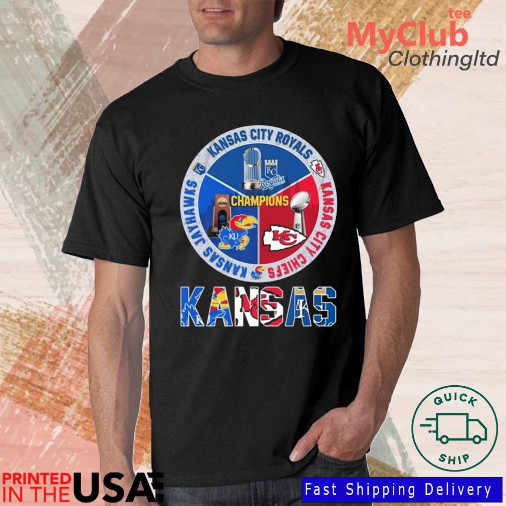 Kansas Jayhawks Chiefs Royals logo shirt, hoodie, sweater, long sleeve and  tank top