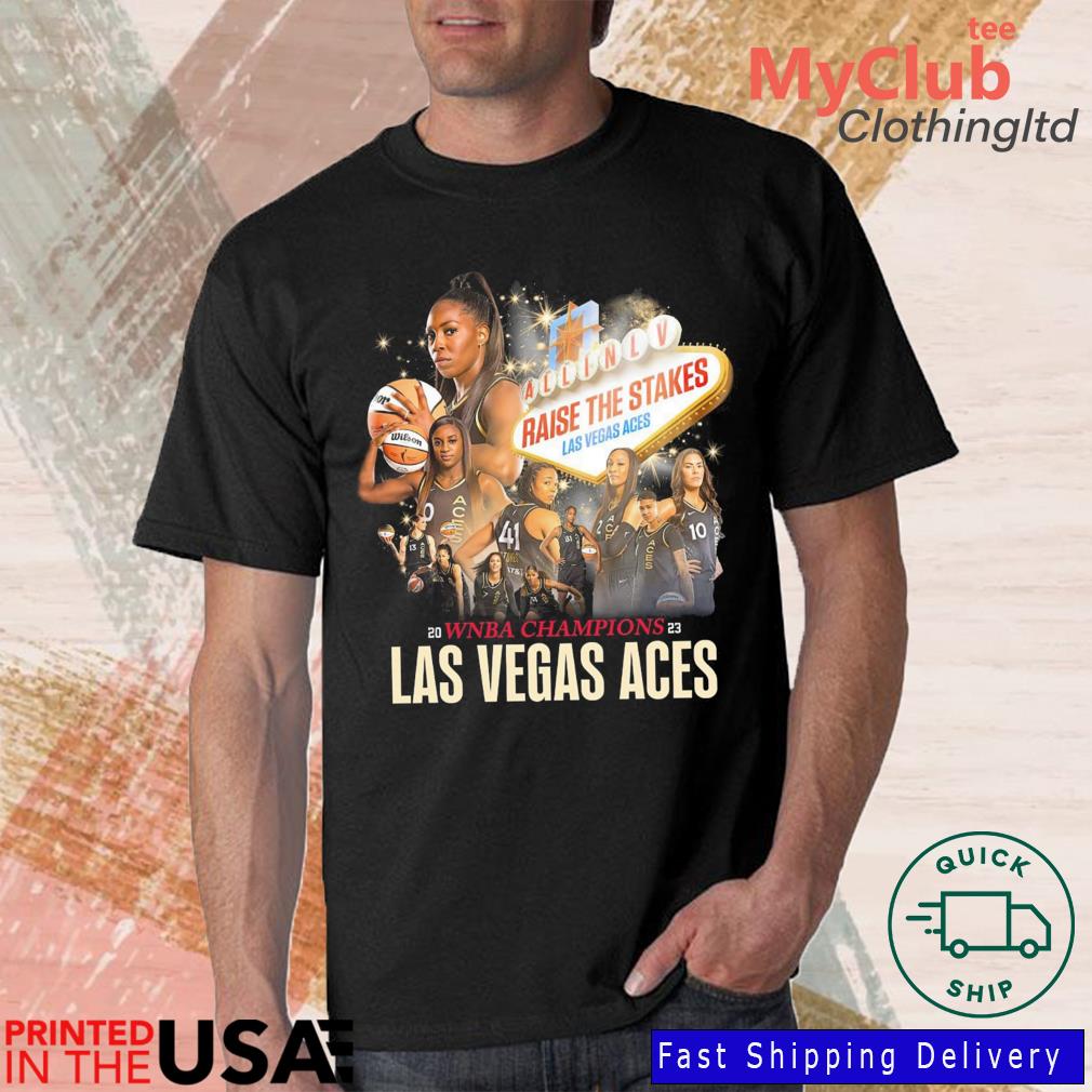 Las Vegas Aces 2023 Wnba Finals Champions Signature T-Shirt - Office