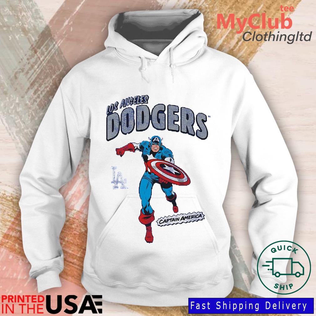 Youth Los Angeles Dodgers Royal Team Captain America Marvel Shirt, hoodie,  sweater, long sleeve and tank top