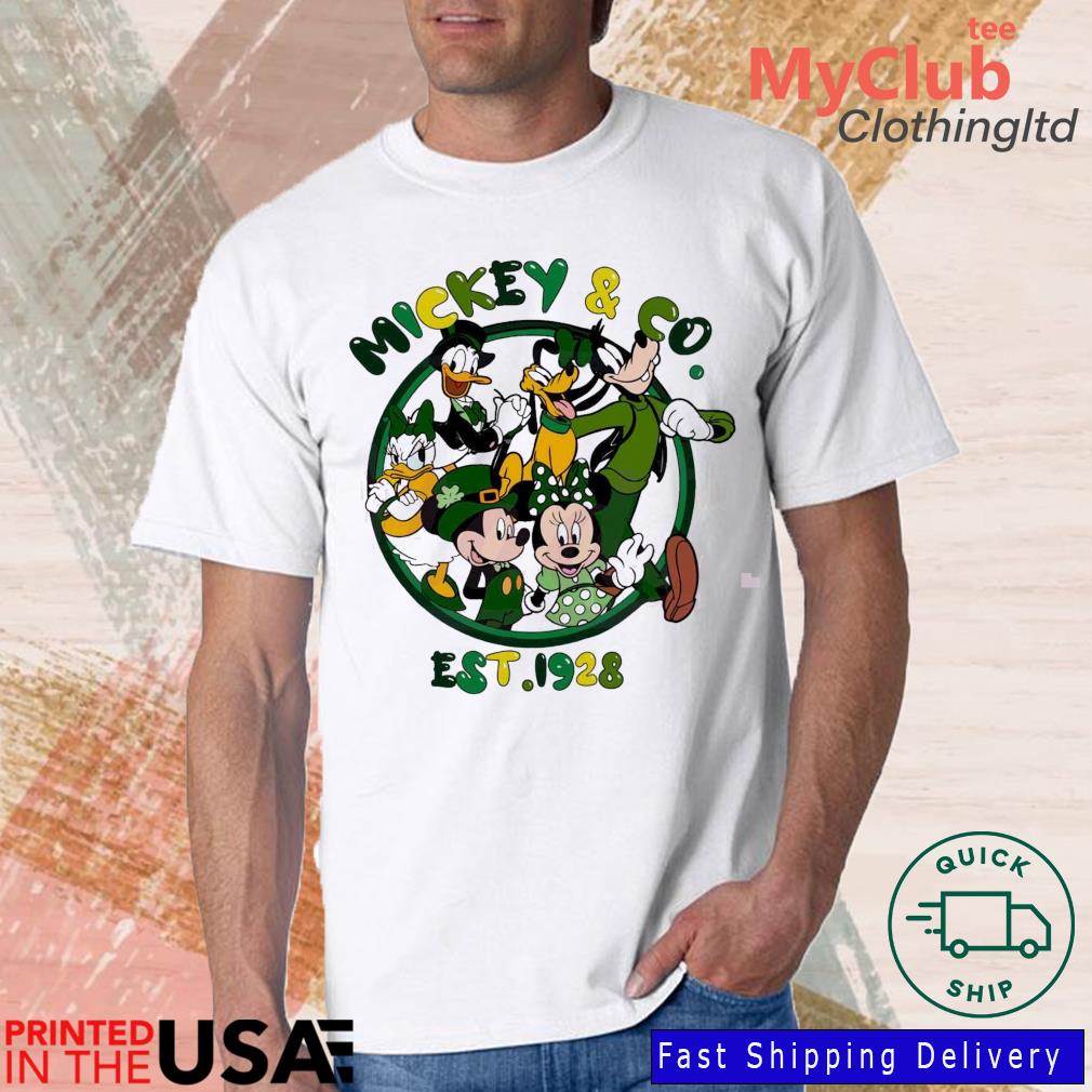 Mickey And Co Est 1928 Funny Mickey And Friend Shamrock 2023 Shirt, hoodie,  sweater, long sleeve and tank top